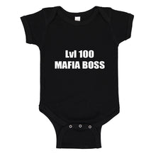Baby Onesie Lvl 100 Mafia Boss 100% Cotton Infant Bodysuit