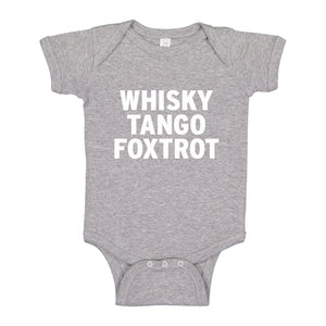 Baby Onesie WHISKY TANGO FOXTROT 100% Cotton Infant Bodysuit