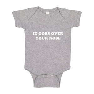 Baby Onesie It Goes Over Your Nose 100% Cotton Infant Bodysuit