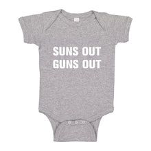 Baby Onesie Suns Out Guns Out 100% Cotton Infant Bodysuit