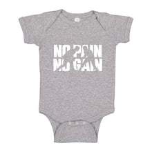 Baby Onesie No Pain No Gain 100% Cotton Infant Bodysuit