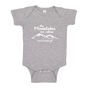 Baby Onesie The Mountains are Calling 100% Cotton Infant Bodysuit