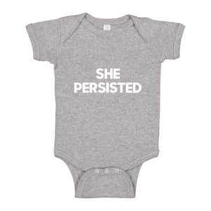 Baby Onesie She Persisted 100% Cotton Infant Bodysuit