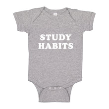 Baby Onesie Study Habits 100% Cotton Infant Bodysuit
