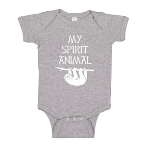 Baby Onesie Sloth is my Spirit Animal 100% Cotton Infant Bodysuit