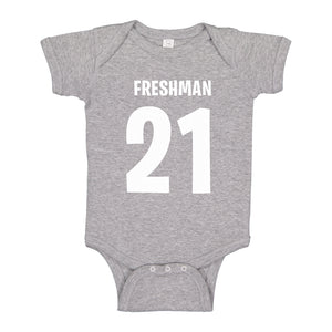 Baby Onesie Freshman 21 100% Cotton Infant Bodysuit