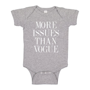 Baby Onesie More Issues than Vogue 100% Cotton Infant Bodysuit