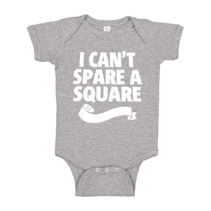 Baby Onesie I Can't Spare a Square 100% Cotton Infant Bodysuit