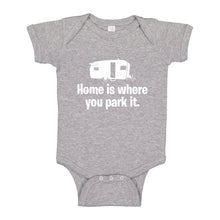 Baby Onesie Home is Where you Park it 100% Cotton Infant Bodysuit