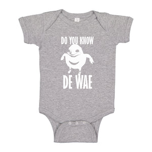 Baby Onesie Do You Know De Wae 100% Cotton Infant Bodysuit
