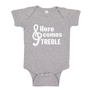Baby Onesie Here Comes Treble 100% Cotton Infant Bodysuit