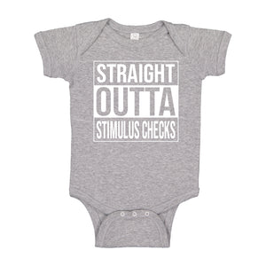 Baby Onesie Straight Outta Stimulus Checks 100% Cotton Infant Bodysuit