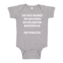 Baby Onesie She Persisted Venus Fist 100% Cotton Infant Bodysuit