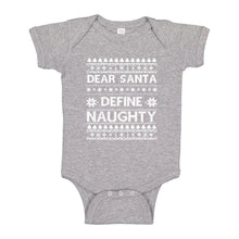 Baby Onesie Dear Santa Define Naughty 100% Cotton Infant Bodysuit