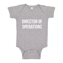 Baby Onesie Director of Operations 100% Cotton Infant Bodysuit