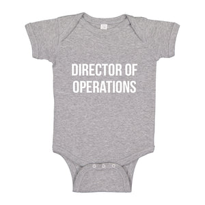 Baby Onesie Director of Operations 100% Cotton Infant Bodysuit