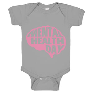 Baby Onesie Mental Health Day 100% Cotton Infant Bodysuit