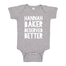 Baby Onesie Hannah Baker Deserved Better 100% Cotton Infant Bodysuit