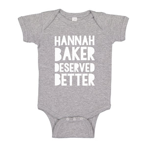 Baby Onesie Hannah Baker Deserved Better 100% Cotton Infant Bodysuit