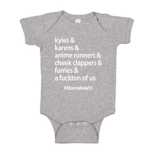Baby Onesie Storm Area 51 Runner 100% Cotton Infant Bodysuit