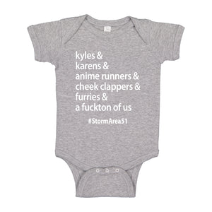 Baby Onesie Storm Area 51 Runner 100% Cotton Infant Bodysuit