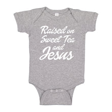 Baby Onesie Raised on Sweet Tea and Jesus 100% Cotton Infant Bodysuit