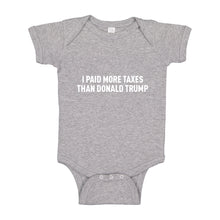 Baby Onesie I PAID MORE TAXES THAN DONALD TRUMP 100% Cotton Infant Bodysuit