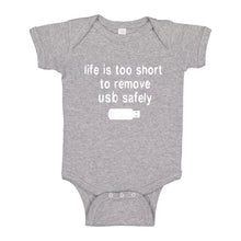 Baby Onesie Remove USB Safely 100% Cotton Infant Bodysuit