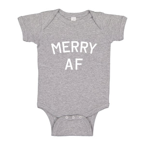 Baby Onesie Merry AF 100% Cotton Infant Bodysuit
