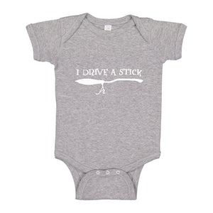 Baby Onesie I Drive a Stick 100% Cotton Infant Bodysuit