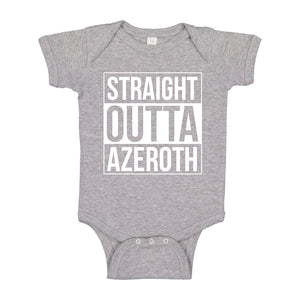 Baby Onesie Straight Outta Azeroth 100% Cotton Infant Bodysuit