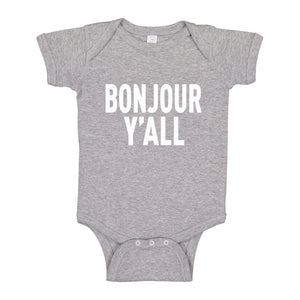 Baby Onesie Bonjour Yall 100% Cotton Infant Bodysuit