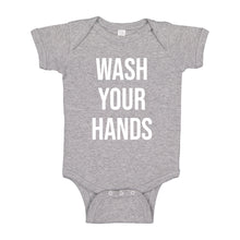 Baby Onesie WASH YOUR HANDS 100% Cotton Infant Bodysuit