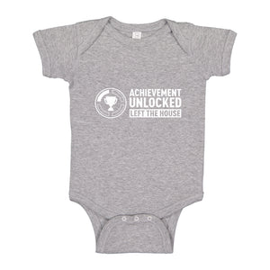 Baby Onesie Achievement Unlocked Left The House 100% Cotton Infant Bodysuit
