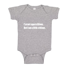 Baby Onesie I'm not superstitious 100% Cotton Infant Bodysuit
