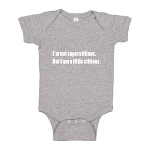 Baby Onesie I'm not superstitious 100% Cotton Infant Bodysuit