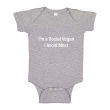 Baby Onesie Social Vegan 100% Cotton Infant Bodysuit