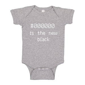 Baby Onesie 000000 is the new black 100% Cotton Infant Bodysuit