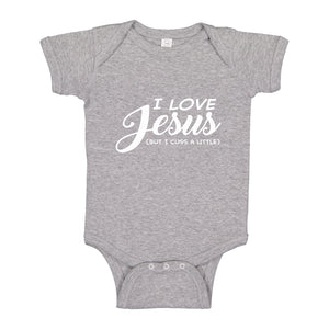 Baby Onesie I Love Jesus but I Cuss a Little 100% Cotton Infant Bodysuit