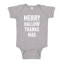 Baby Onesie Merry Hallow Thanks Mas 100% Cotton Infant Bodysuit