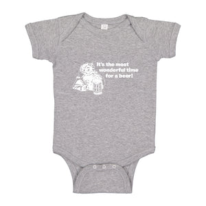 Baby Onesie It's the Most Wonderful Time for a Beer 100% Cotton Infant Bodysuit
