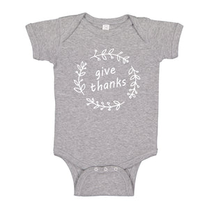 Baby Onesie Give Thanks 100% Cotton Infant Bodysuit