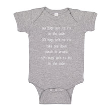 Baby Onesie 99 Bugs in the Code 100% Cotton Infant Bodysuit