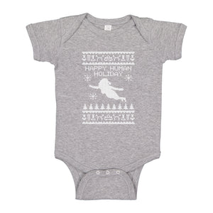Baby Onesie Happy Human Holiday 100% Cotton Infant Bodysuit