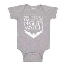 Baby Onesie Sorry Ladies Nights Watch 100% Cotton Infant Bodysuit