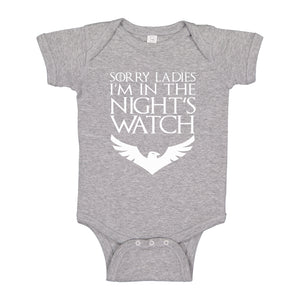 Baby Onesie Sorry Ladies Nights Watch 100% Cotton Infant Bodysuit