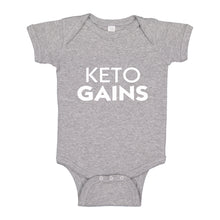 Baby Onesie Keto Gains 100% Cotton Infant Bodysuit