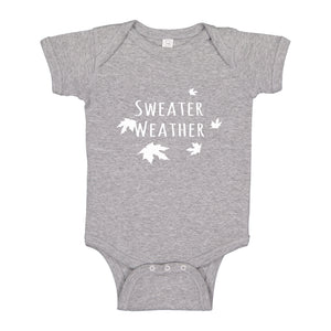 Baby Onesie Sweater Weather 100% Cotton Infant Bodysuit