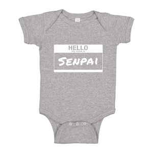 Baby Onesie Hello My Name is Senpai 100% Cotton Infant Bodysuit