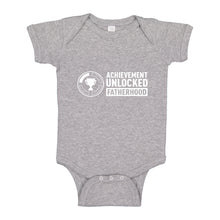 Baby Onesie Achievement Unlocked Fatherhood 100% Cotton Infant Bodysuit
